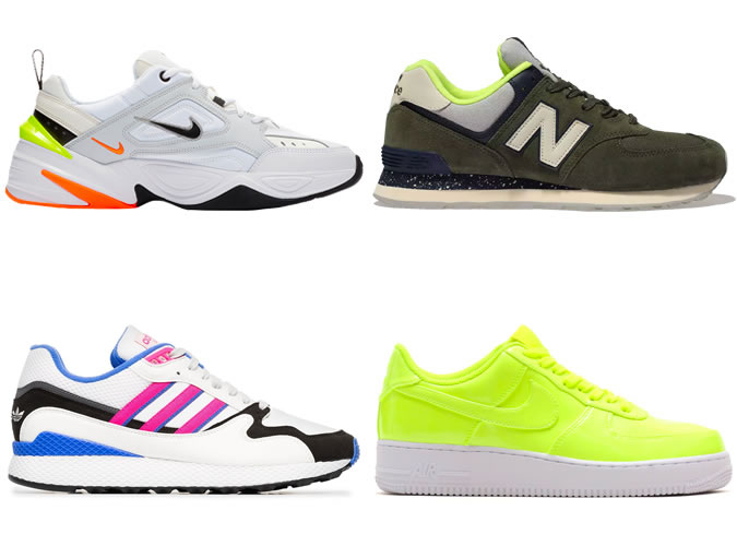 neon chunky trainers