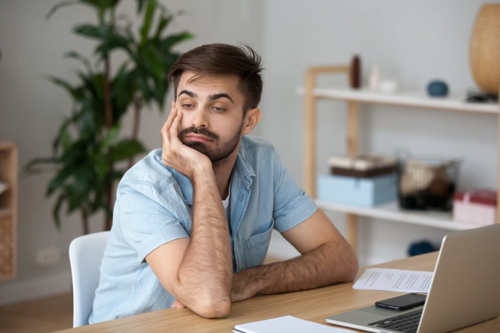 tired man