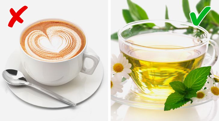 coffee vs herbal tea