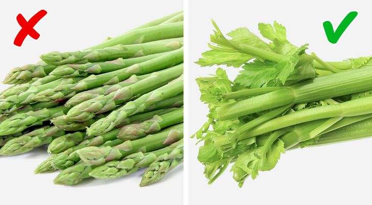 asparagus vs celery