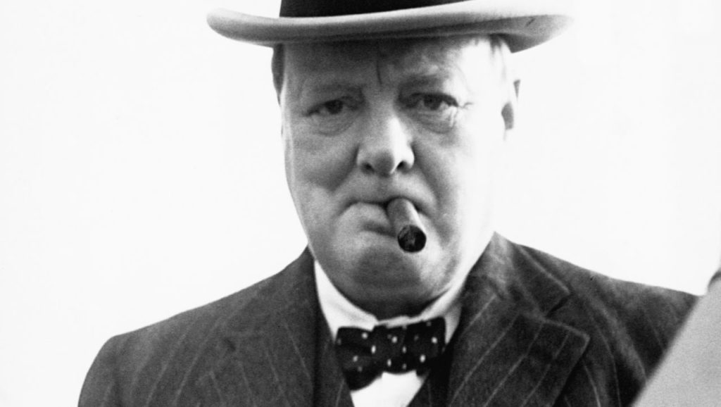 Portrait of Winston Churchill 
