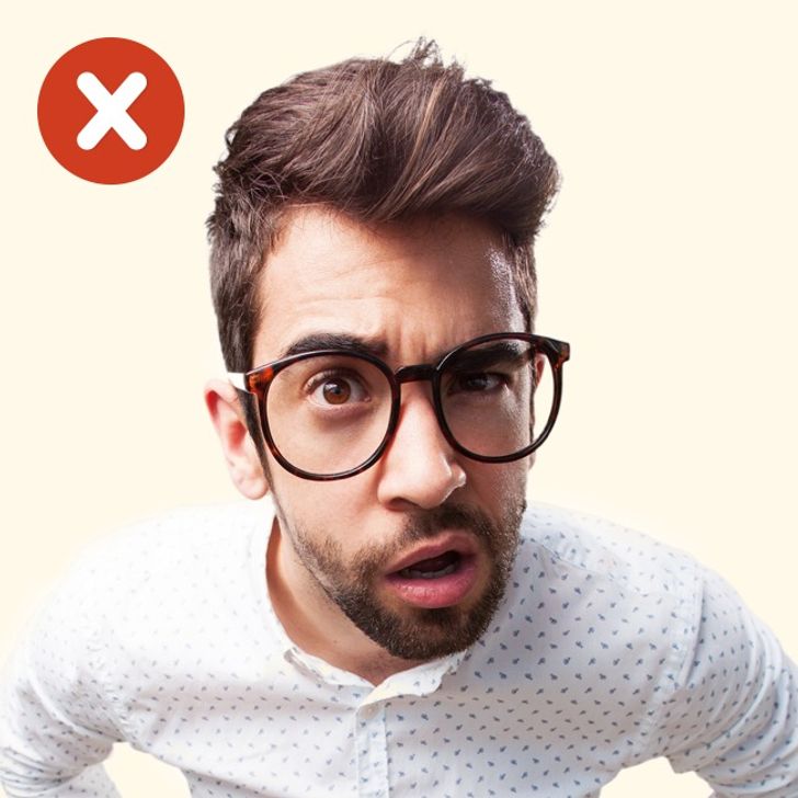 make eye contact and be confident