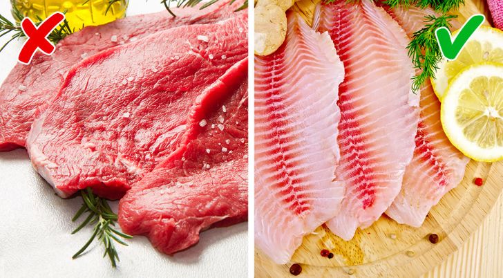 red meat vs white fish