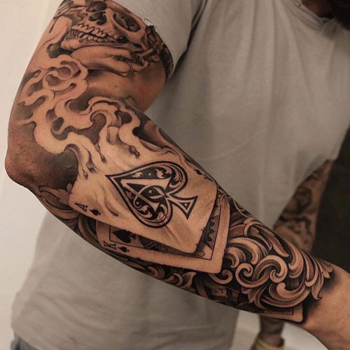 full sleeve arm tattoos