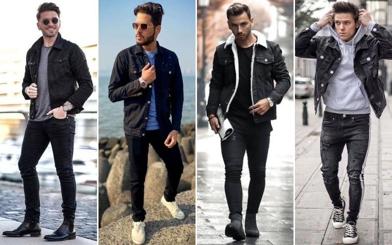 black denim jacket for men