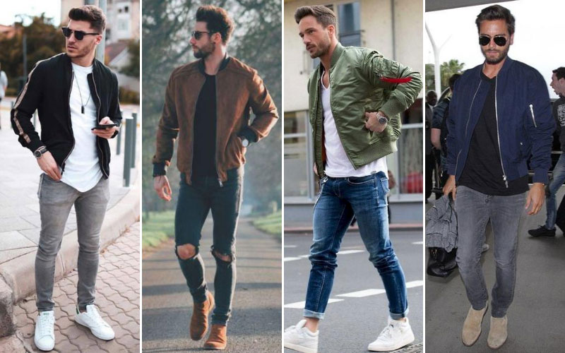 different types of bomber jackets