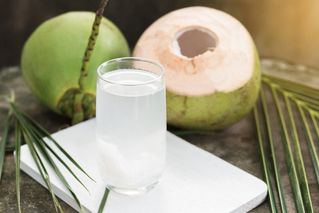 coconut water for constipated man