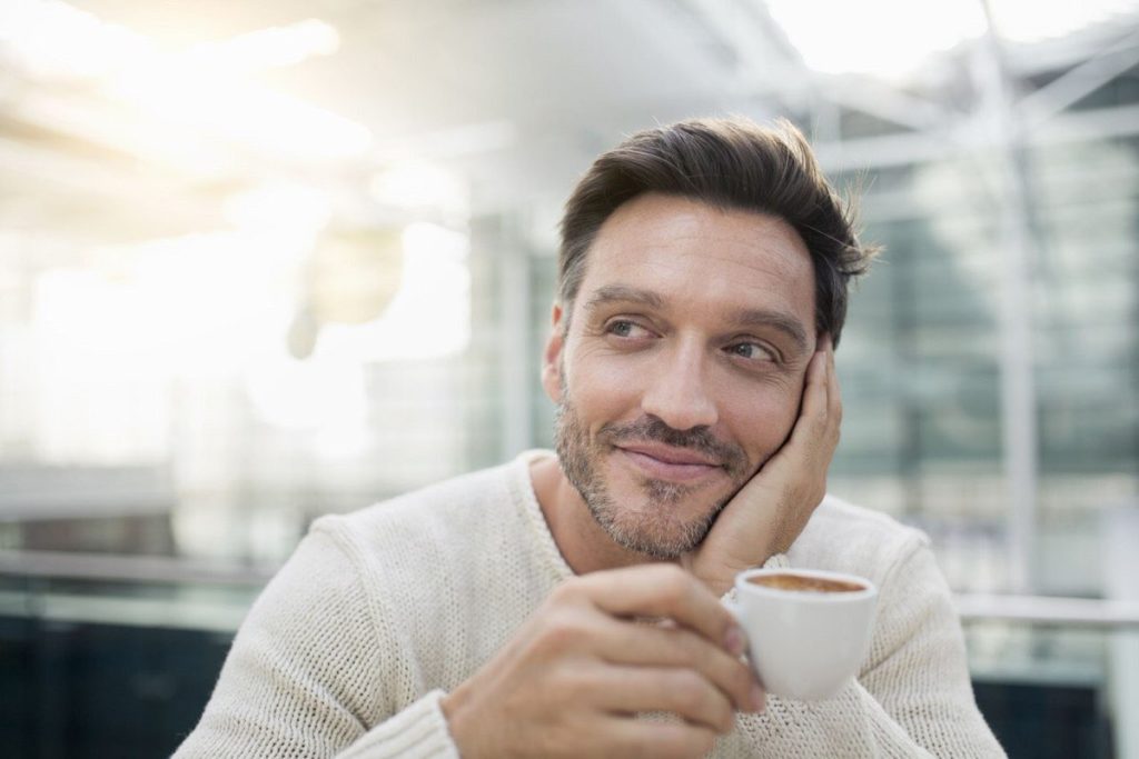 man Think Positively