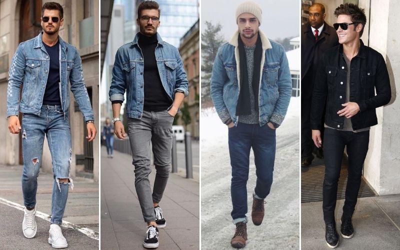 jeans and denim jacket for men