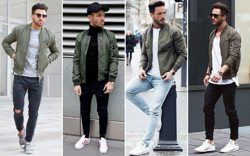 green bomber jacket