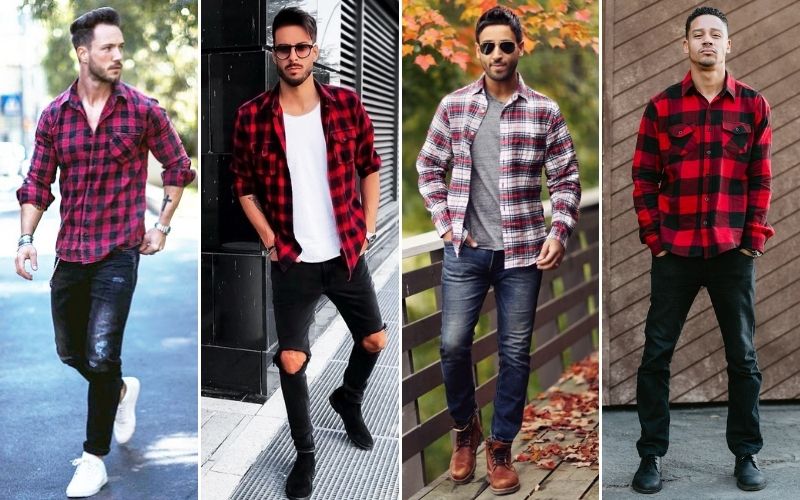 flannel shirts with jeans fashion