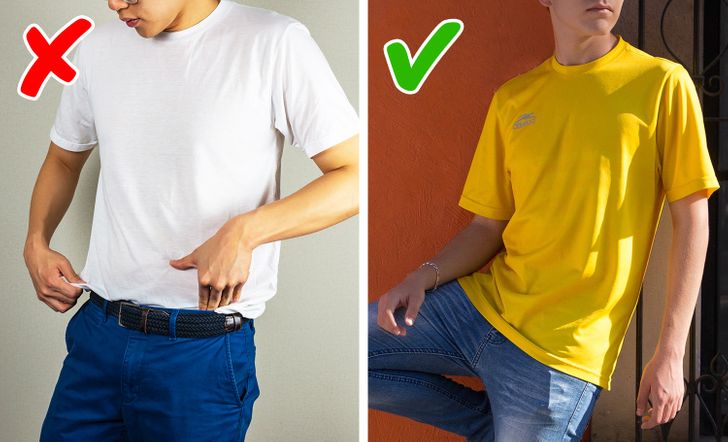 do not tuck in your shirt all the time