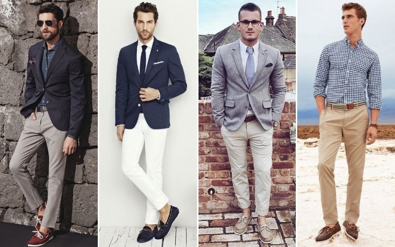 men chino fashion with suitable shoes