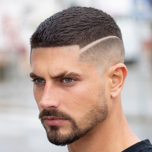 Eyebrow slit trend for men