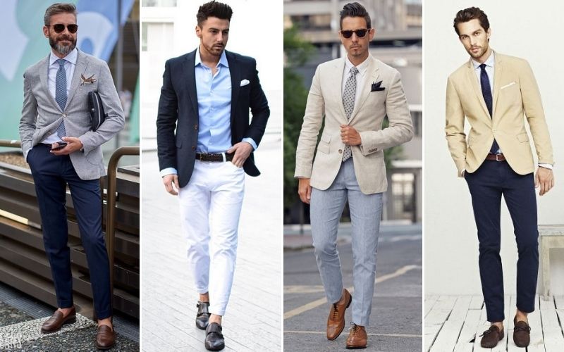 men chino fashion with suitable shoes