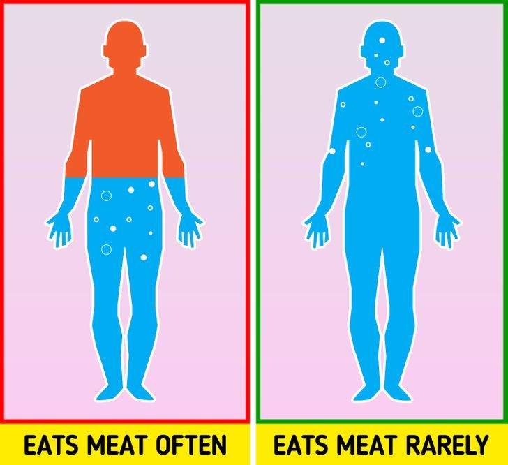 disadvantages of eating too much meat for men