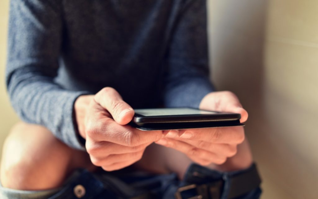 Checking your phone for a long time