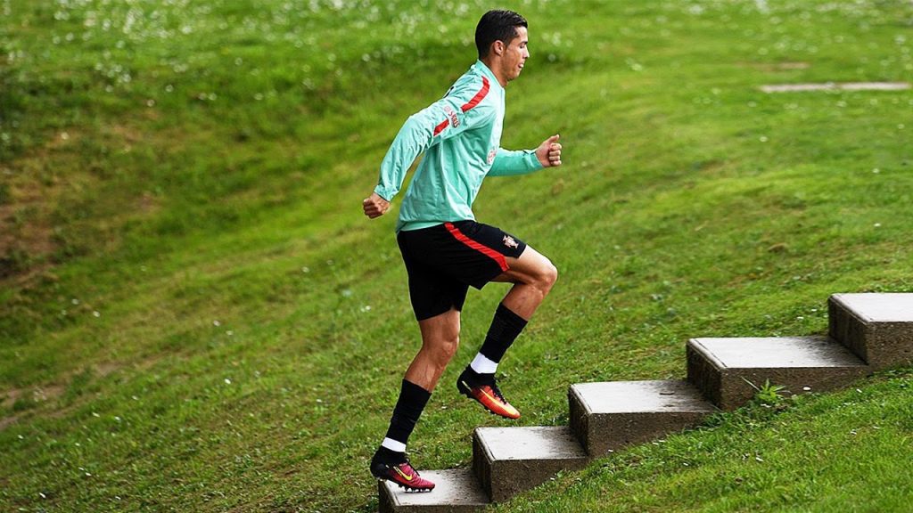 Cristiano Ronaldo training