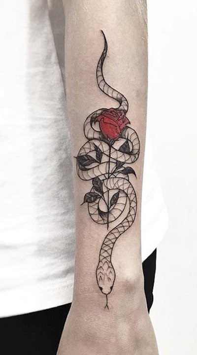 snake tattoos for men