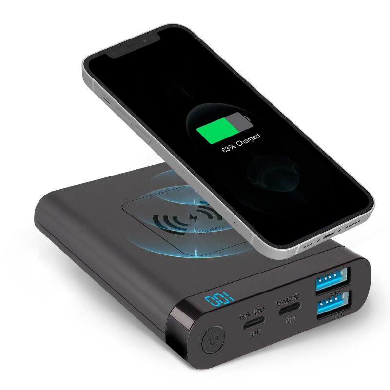 power bank and phone; accessories for men
