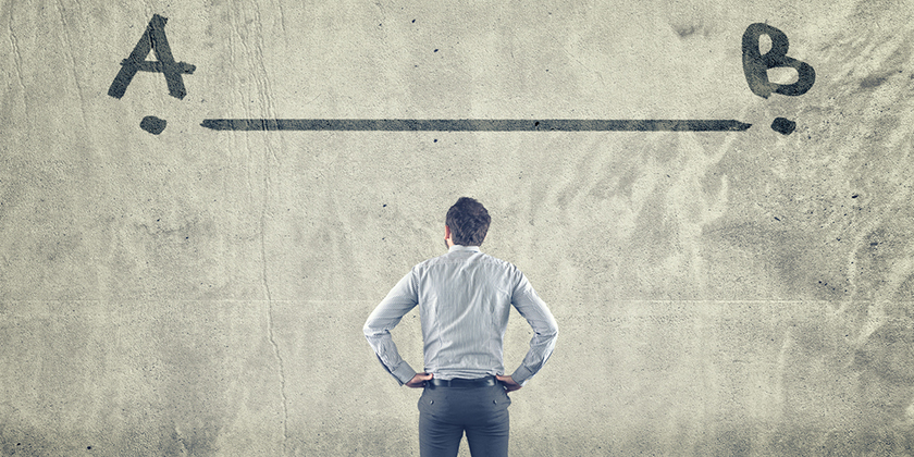 man standing; the key to successful lifestyle