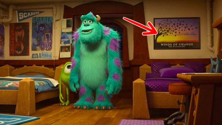 A poster in Monsters University