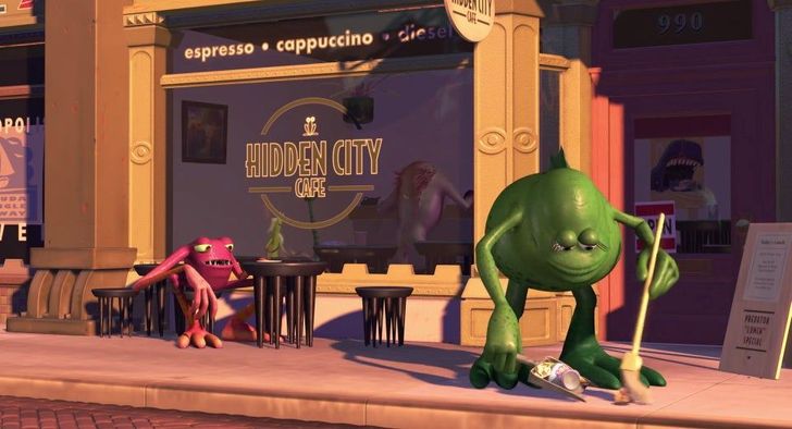 A cafe from Monsters, Inc