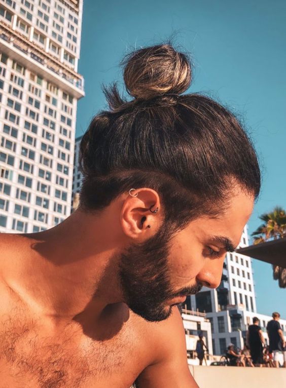 bun hairstyles for men