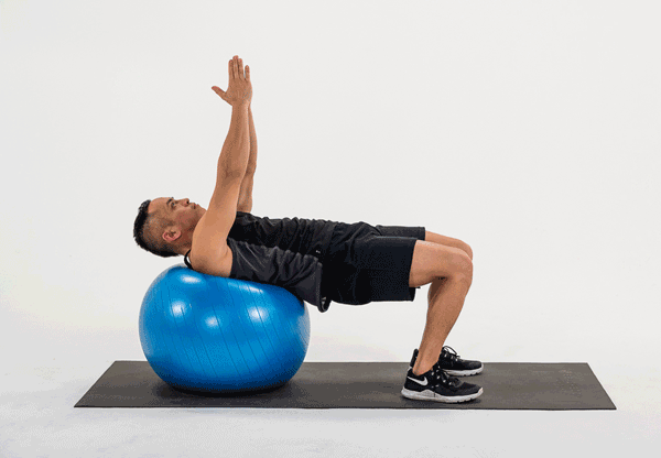 home workout with medicine ball; Healthy lifestyle