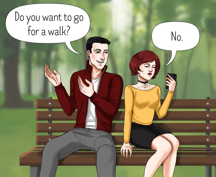 They give one-word answers