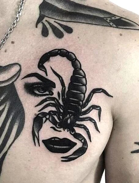 scorpian tattoos for men