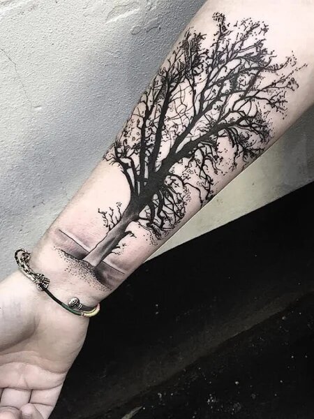 tree tattoos for men