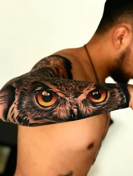 owl tattoos for men