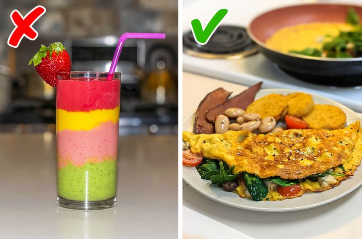 healthy habits for men, smoothie vs meal