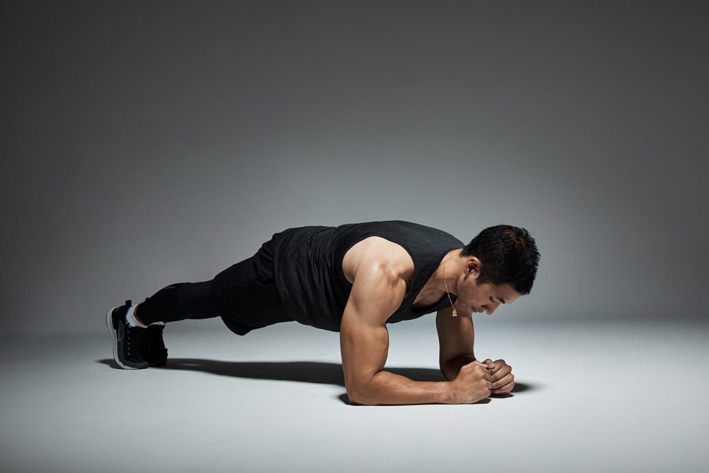 Plank exercise for men