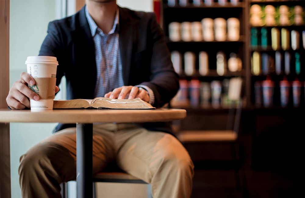 man Reading a Book