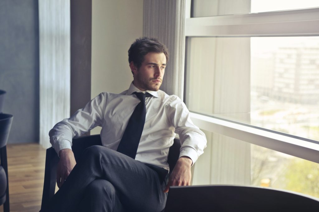 man-wearing-white-dress-shirt-and-black-necktie