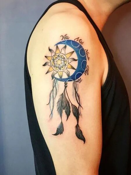dream catcher tattoos for men
