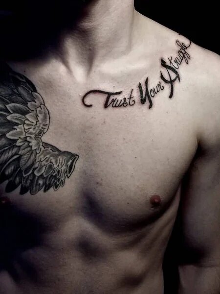 collarbone tattoos for men