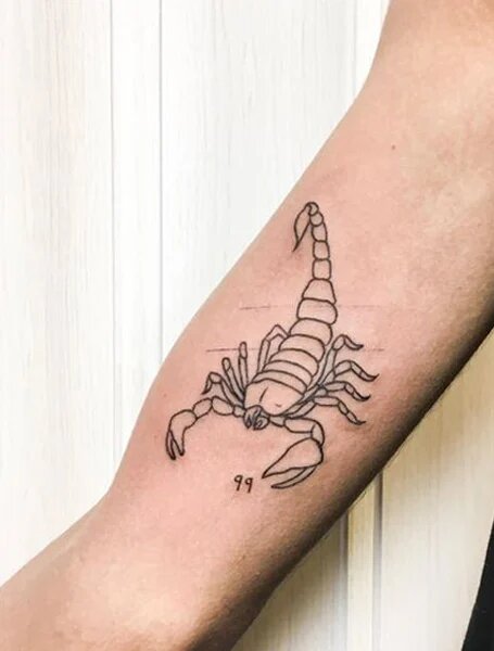 scorpian tattoos for men