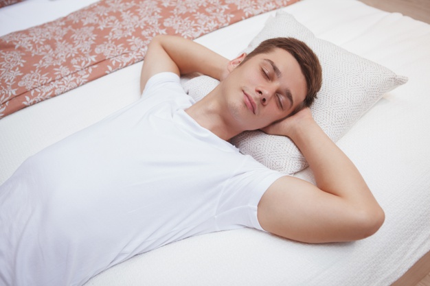man sleeping