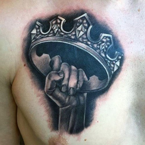 crown tattoos for men