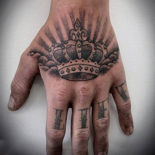 crown tattoos for men