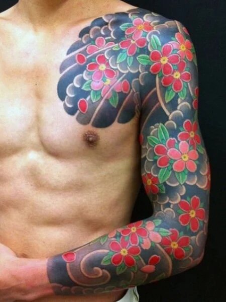 flower tattoos for men