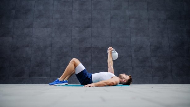 Kettlebell Single-Arm Floor Press