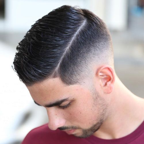 Low Fade Side Part 