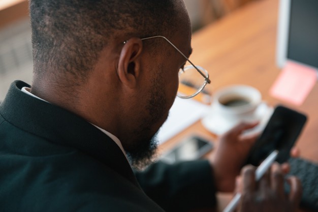 businessman working concentrated in office