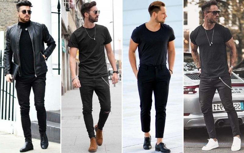 all black fashion for men