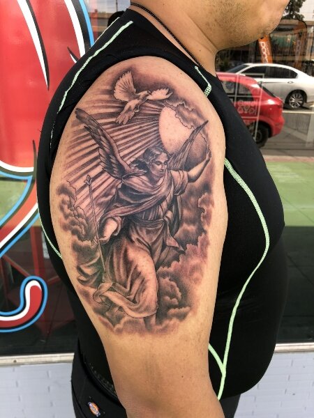 angel tattoos for men
