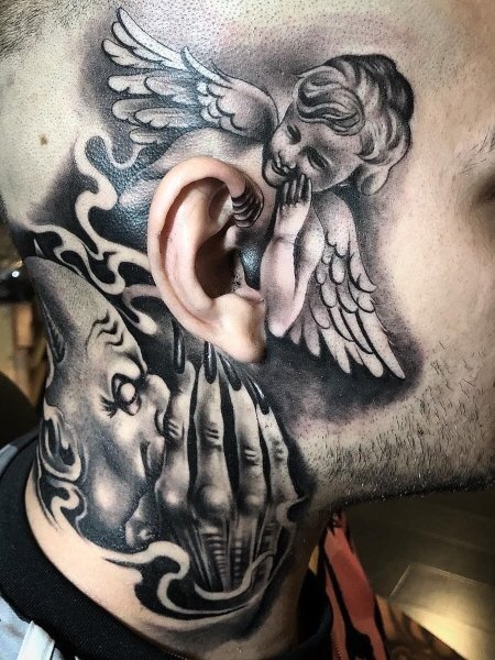 angel tattoos for men